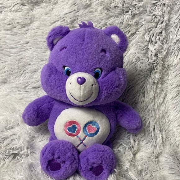 Care Bear Purple Share Bear Plush - Picture 1 of 5